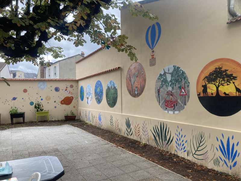 Fresque Hôpital de jour pour enfants